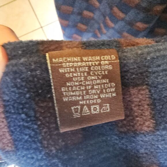 Levi Strauss & Co Fleece Lined Denim Shirt Jacket Mens XL Blue Levis Y2K Trucker - Picture 6 of 7